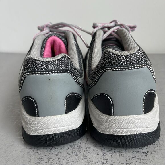 Skechers Women's Steel Toe Work Sneakers Industrial Safety Shoes 11 Black Pink - Picture 8 of 13